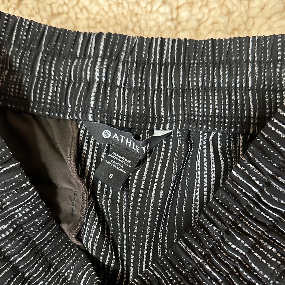 Athleta Black and White Barrel Joggers - Picture 2 of 5